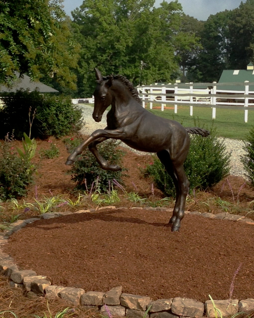 Bronze-Skulptur von Fohlen
