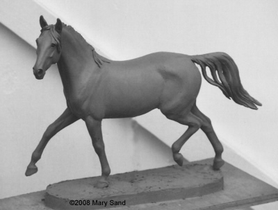 Pferdeskulpturen: Pferdestatuen: Pferd Kunst von Mary Sand - Arabische Pferd Skulptur