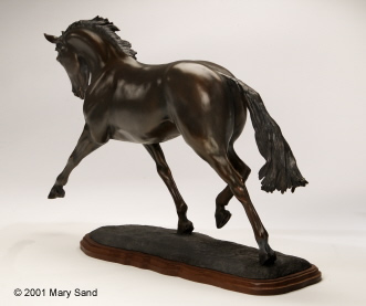 Bronze Dressurpferd Skulptur Pferd Durchführung der Trab: Atemberaubende