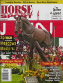 Hickstead statue on the cover of Horse Sport Magazine