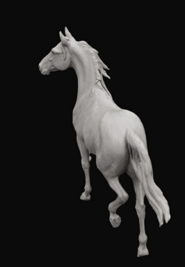 Pferdeskulpturen: Pferdestatuen: Pferd Kunst von Mary Sand - Arabische Pferd Skulptur