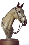 Bronze Pferdeporträt von Inhaber beauftragt.
