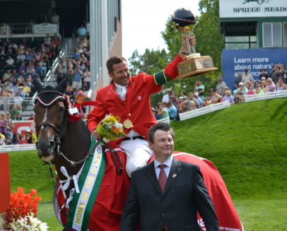 Eric Lamaze and Hickstead win the CN International at Spruce Meadows
