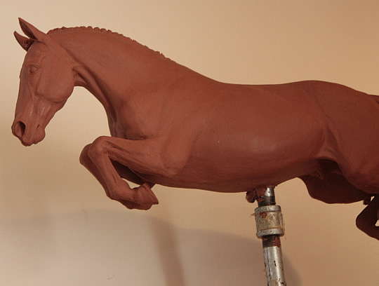 Hickstead trophy - further study in clay
