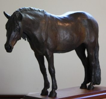 Horse sculpture commissioned by owner: Maggie