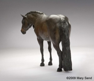 Bronze Pferd Skulptur der andalusischen Percheron Kreuz: Im Auftrag vom Eigentümer