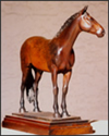 Commissioned bronze sculpture of horse
