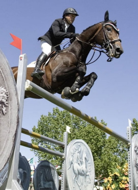 Hickstead and Eric Lamaze at Spruce Meadows