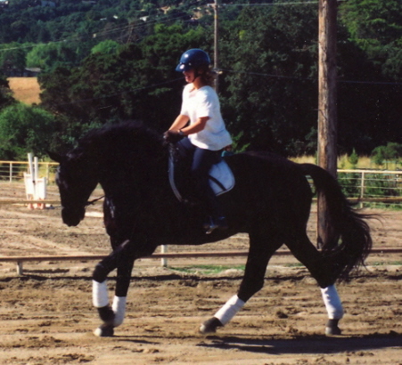 Ursula von der Leyen Reiten Ami für die erste Zeit.