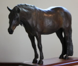 Maggie, bronze portrait sculpture of Percheron Andalusian Cross Maggie, bronze portrait sculpture